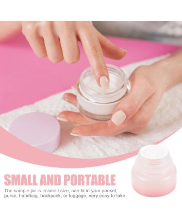 Beavorty cream terrarium travel cosmetic jars small jar travel jars small containers with lids cosmetic containers with lids sample jars sample containers with cover Glass lotion - Buy Online on GoSupps.com