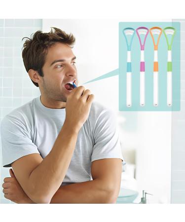CPsyte 4-Piece 2-in-1 Tongue Cleaner Set | BPA-Free Tongue Scraping for Adults & Children | Improve Health & Fight Bad Breath - Buy Online on GoSupps.com