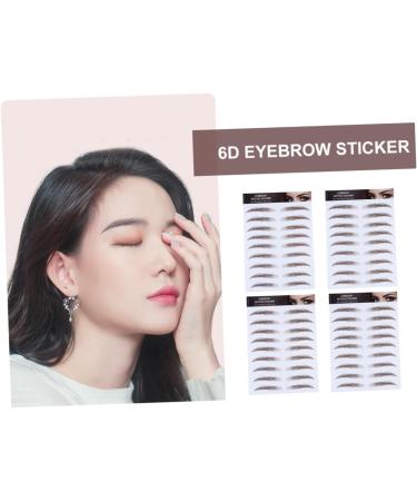 4pcs Eyebrow Stickers Waterproof Eyebrows Eyebrow Grooming Stickers Imitation Eyebrow Tool Modify 4d - Buy Online on GoSupps.com