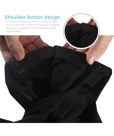 Culbutomind Baby Twins Bodysuits Double Trouble Romper Set with Hat | Unisex Newborn Outfit Black BT 0-3 Months - Buy Online on GoSupps.com