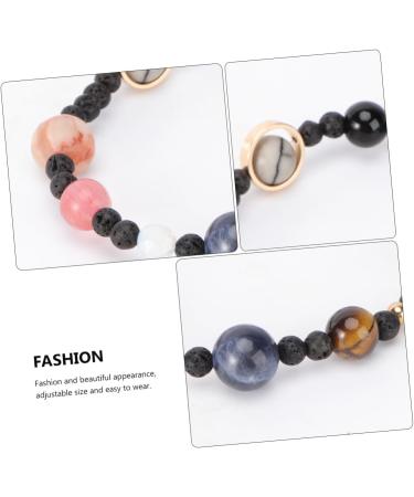 SOIMISS 2 pcs Natural blue sandstone eight planets bracelet planetary wrist chain galaxy system bracelet men bracelet trendy bracelets for women Wrist Ornaments Wrist Jewelry Fashion Miss 6.8X6.8cmx2pcs As Shownx2pcs - Buy Online on GoSupps.com