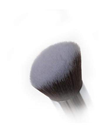 Nanshy Airbrush Flat Angled Foundation Brush - Vegan & Cruelty-Free - Perfect for Smooth Blending of Powder Cream & Liquid Foundations - Dense Bristles - Onyx Black - Buy Online on GoSupps.com