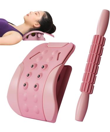 Adjustable Lumbar Support Back Extensor - 3-Step Spine Cracker Board with Massage Tab for Lower Back Pain Relief - Buy Online on GoSupps.com
