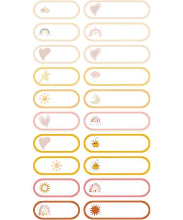 400 PCS Personalized Boho Baby Daycare Name Labels - Ideal for Bottles, Toys, Food Containers, Lunchbox, Cups - Baby Name Stickers for Daycare - Buy Online on GoSupps.com