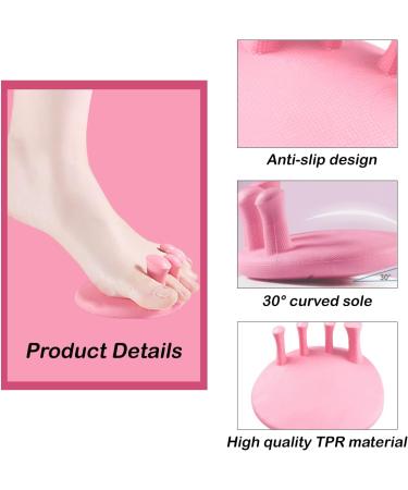 Women's Pink Toe Separators for Overlapping Toes & Bunion Corrector - Plantar Fasciitis Relief & Thin Leg Exerciser - 1 Pink Pair - Buy Online on GoSupps.com
