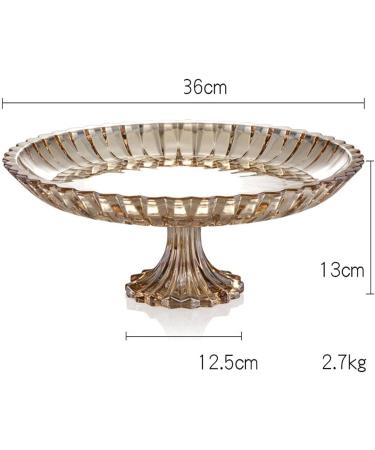 Fruit Bowls Glass Serving Bowl Beautiful Wavy Design Thick and Durable for Salads Desserts Fruit and More Kitchen Accessories - Buy Online on GoSupps.com