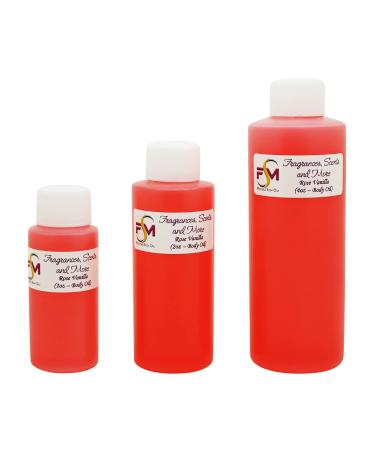 Rose Vanilla Fragrance Oil - 3 Bottles 1 Fl Oz Glass Roll On (30ml) 1.01 Fl Oz (Pack of 3)