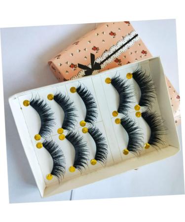 POPETPOP 5 Pairs Fake Eyelashes Magnetic False Eyelashes Magnetic Eyelashes Thick False Eyelashes Cross False Eyelashes False Lashes Natural False Lashes 3d Dense Cotton Thread - Buy Online on GoSupps.com