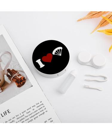 I Love Parachute Contact Lens Travel Kit | Portable Cute Contact Box with Mirror for Daily Use - Buy Online on GoSupps.com