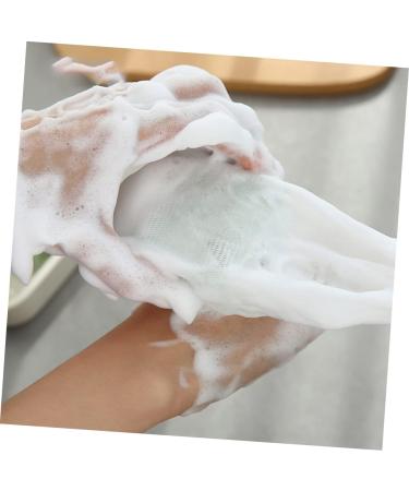BELLIFFY 6pcs Bubble Net Bath Defoliator Towel Mesh Soap Saver Foaming and Drying Soap Net Bar Soap Pe White - Buy Online on GoSupps.com