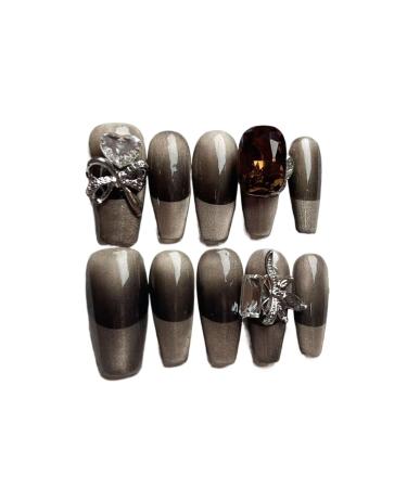 Temperament enhancement manicure wild cat's eye French hand-worn armor explosions(S)