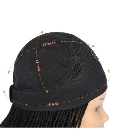 Lady Miranda Black Dreadlock Headband Wig for Women and Men - Medium Twist Afro Synthetic Dreadlock Wig - Buy Online on GoSupps.com