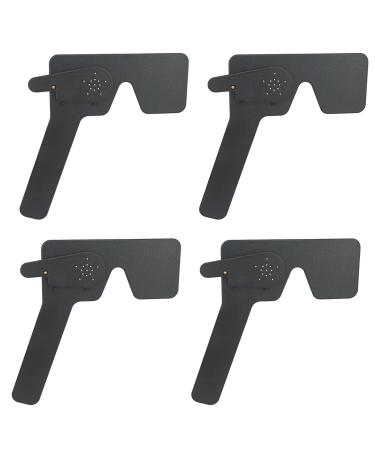 4X Professional Ophthalmic Lorgnette 17 Pinhole Black Plastic Vision Test Closure