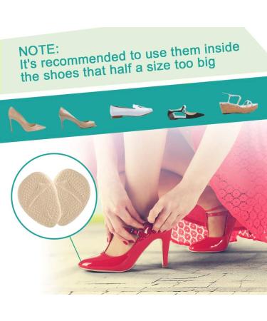 Metatarsal Pads - 2 Pairs Anti-Slip Gel Forefoot Cushions for Women | Pain Relief for High Heels & Sandals - Buy Online on GoSupps.com