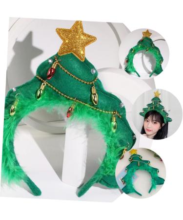 DEARMAMY Glitter Xmas Tree Headband Christmas Tree Light up Headband Headbands Decorative Hairband Christmas Hair Accessories Women Xmas Tree Headband Glitter Headband Fabric - Buy Online on GoSupps.com