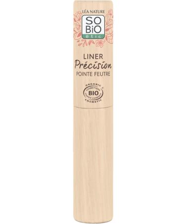 L A NATURE SO BiO tic | Certified Organic Eyeliner Precision | Black | Highlights & Enhances the Eyes | Fluid Texture - Felt Tip | Precise Line | Chamomile Floral Water | Vegan | Made in France | 11ml - Buy Online on GoSupps.com
