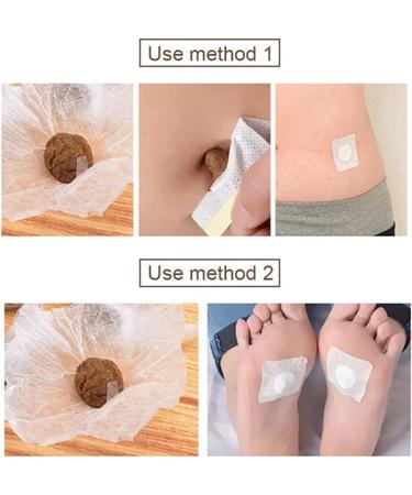 MagiHerbe Mugwort Navel Sticker 30PCS Wormwood Essence Pills & Belly Patch for Men and Women - Buy Online on GoSupps.com
