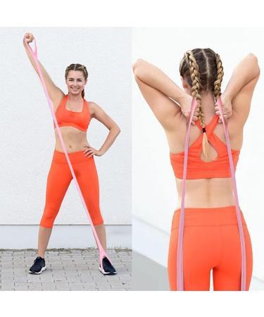 Figure 8 Fitness Resistance Band Arm Back Training Elastic Ropes - Pure Barre Workout Chest Arm and Shoulder Stretch Bands Exercise Equipment for Physical Therapy Yoga Pilates Stretching - Buy Online on GoSupps.com