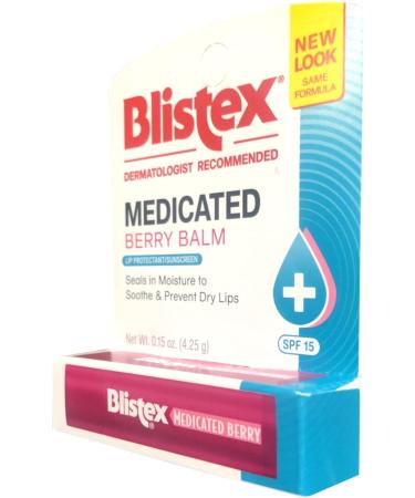 Blistex Medicated Berry Balm SPF 15 0.15 oz (Pack of 11) - Buy Online on GoSupps.com