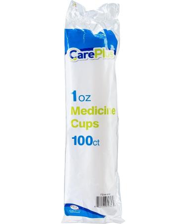 Care Plus 1oz Disposable Medicine Cups (100 Count) with Embossed Measurements - for Liquid and Dry Medication - Buy Online on GoSupps.com