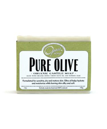 Pure Olive Soap | Organic Extra Virgin Olive Oil | Castile Soap for super Sensitive & Mature Skin| Hypoallergenic  Moisturizes  Anti-aging