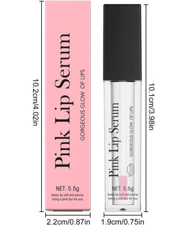 BommFu Pink Lip Serum Plumper Hydratie Gloss and Oil for Gorgeous Glow Color Changing Formula Hydrates and Reduces Fine Lines Repair Oil - Buy Online on GoSupps.com