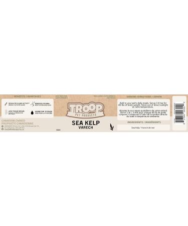 Troop Pet Products Sea Kelp Fully Natural Single Ingredient Digestive Supplement (350g) - Buy Online on GoSupps.com