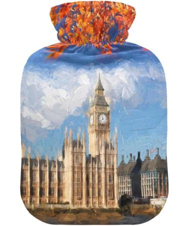 Buy Naanle Maple Big Ben 2L Transparent Hot Water Bottle - Large Heat & Cold Therapy for Pain Relief | Ideal for Bed & Hand/Foot Comfort - Buy Online on GoSupps.com