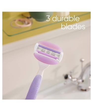 Gillette Venus ComfortGlide Freesia Women's Razor Refills - 4 Pack - Buy Online on GoSupps.com