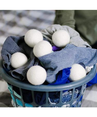 1Pcs Dryer Balls Natural Fabric Virgin Reusable Balls Dryer Wool Laundry Softener Dry Washing Kit Balls 6cm - Buy Online on GoSupps.com