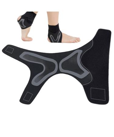 Buy Foot Compression Wrap - Adjustable Ankle Support Sleeve for Men & Women | Breathable & Comfortable Foot Sleeve for Sports Relief - Buy Online on GoSupps.com