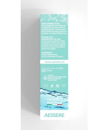 Aessere Zinc Colloidal Plus 100 g - Buy Online on GoSupps.com