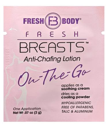 Fresh Body FB - Fresh Breasts On-The-Go Anti-Chafing Lotion 0.07 oz Travel Size (15 Pack) | Unscented Deodorant Lotion to Powder for Women - Buy Online on GoSupps.com