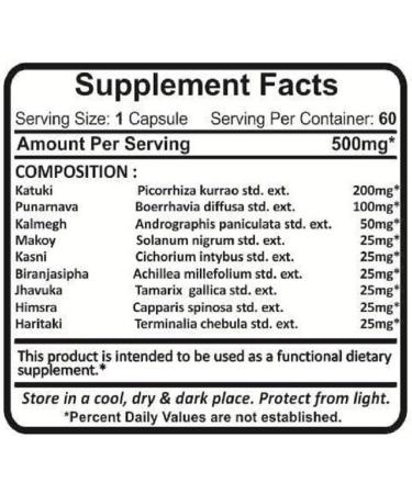 Planet Ayurveda Liver Detox Formula - Pack of 2 (60 Capsules Each) - 1000mg Total - Herbal Liver Support - Buy Online on GoSupps.com