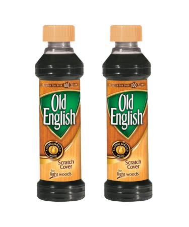 Old English Scratch Cover For Light Woods, 8 fl oz Bottle, Wood Polish (Pack of 2) 8 fl oz ( 2 Pack)