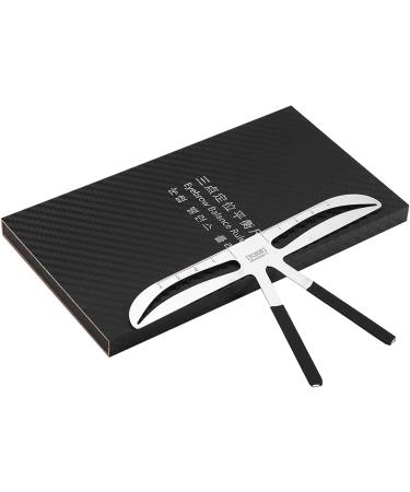 Pongnas 4 Types de R gle Sourcils Pochoir D'extension de Mesure pour Diff rents Styles de Sourcils (Sourcils ondul s) - Buy Online on GoSupps.com
