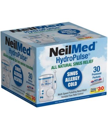NeilMed Hydropulse Multi-Speed Electric Nasal Sinus Irrigation System - White - Buy Online on GoSupps.com