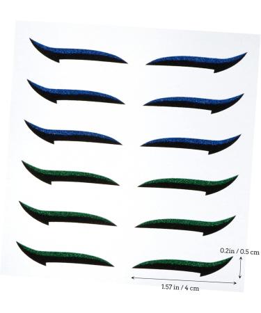 FOMIYES 36 Pairs Glitter Eyeliner Double Eyelid Strips Eye Skin Sticker Adhesive Tape Eyes Miss - Buy Online on GoSupps.com