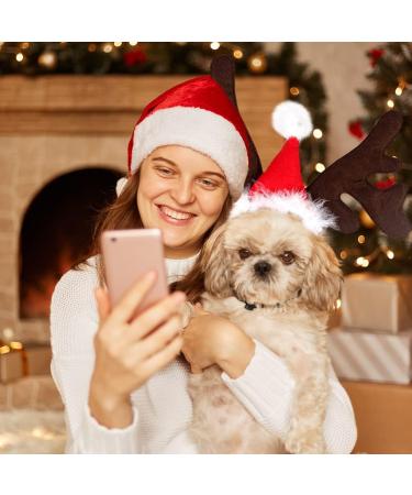 Christmas Pet Headband - Adjustable Reindeer Antlers & Moose Costume for Dogs & Cats | Perfect Holiday Gift Outfit - Buy Online on GoSupps.com