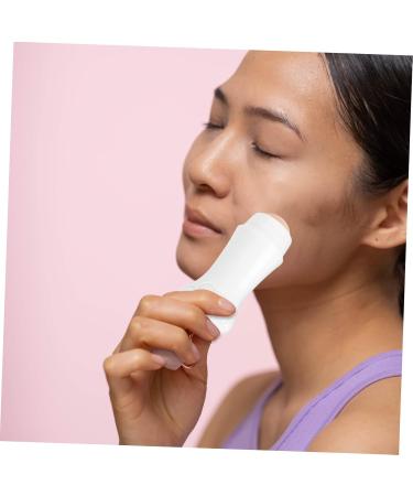 AUTSUPPL 1pc Facial Oil Blotting Massager Face Massager Oil Absorbing Face Roller Volcanic Rock 7.5x3cm White - Buy Online on GoSupps.com