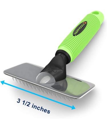 Slicker Dog Brush for Shedding Short & Long Hair - Cat & Dog Grooming Supplies | Deshedding Tool for Single or Double Coated Pets - Undercoat Rake for Small Dogs - Buy Online on GoSupps.com