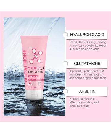 50X Glutathione Toning Body Lotion Full Body Lotion Brightening Body Lotion Moisturizing & Skin-Friendly Cream Long Lasting Hydration - Buy Online on GoSupps.com
