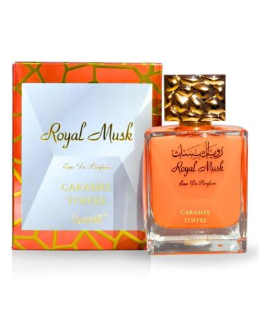 Royal Musk Caramel Toffee Eau De Parfum 100ML (3.4 OZ) Exotic Fragrances for Men & Women. 3.4 Fl Oz (Pack of 1) Caramel Toffee
