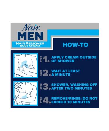 Nair Men Hair Remover Body Cream 13 oz (2-Pack) - Smooth and Hair-free Skin - Buy Online on GoSupps.com