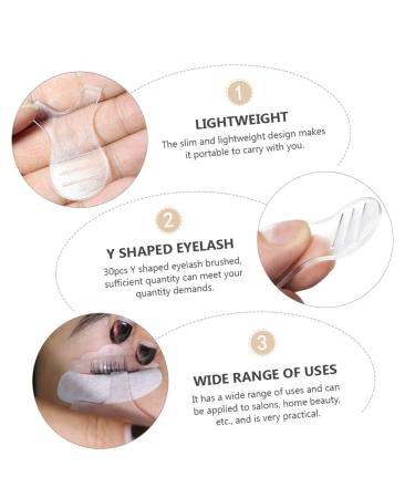 POPETPOP 30pcs Y-shaped Mascara Brush - Eyelash Extension & Perm Kit | Lash Lift Tools & Grafting Accessories | Transparent Makeup Tools - Buy Online on GoSupps.com