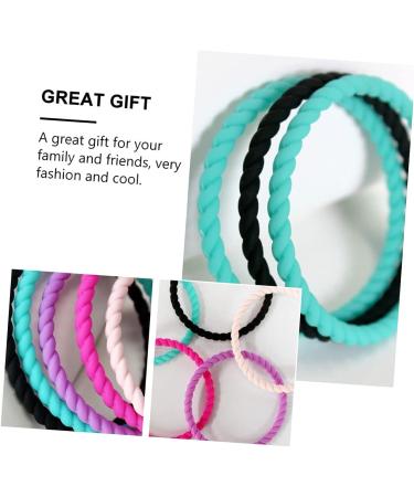 Operitacx Men's Silicone Bracelet Set - 5pcs Wristbands for Sports and Style - Buy Online on GoSupps.com