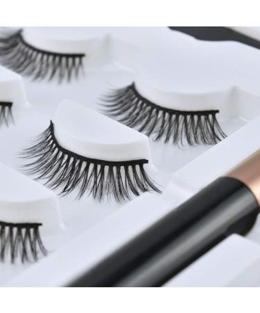 Scorpio Magnetic Eyelash Set False Eyelash Waterproof Magnetic Eyelashes Glue Free and Natural 3D False Eyelashes - Buy Online on GoSupps.com