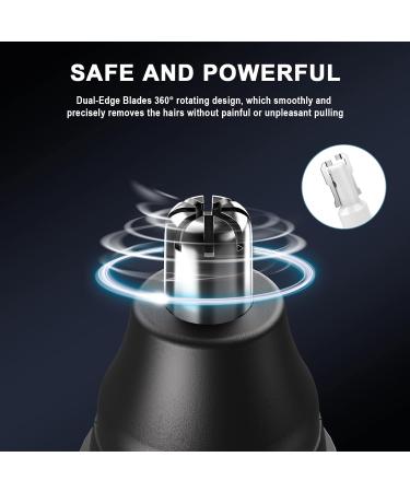 DiktoYou Rechargeable 2-in-1 Ear and Nose Hair Trimmer - Painless Grooming Tool for Men and Women - USB Electric, IPX7 Waterproof - Grey - Buy Online on GoSupps.com