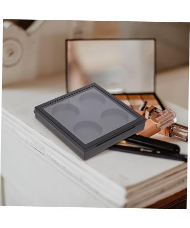 Baluue 5pcs Eye Shadow Blank Empty Cosmetic Eyeshadow Packing Plates Eyeshadow Powder Plate Black As 8.00X7.00X1.30CM Black - Buy Online on GoSupps.com
