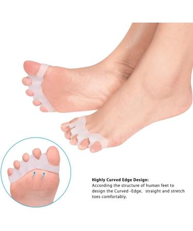 Toe Straightener Spacers | Gel Toe Separators for Bunion Hammer Toe & Crooked Toes - Improve Comfort & Alignment - Buy Online on GoSupps.com